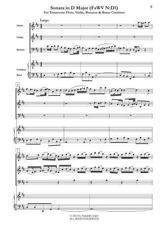 Sonata in D Major (FaWV N:D1)