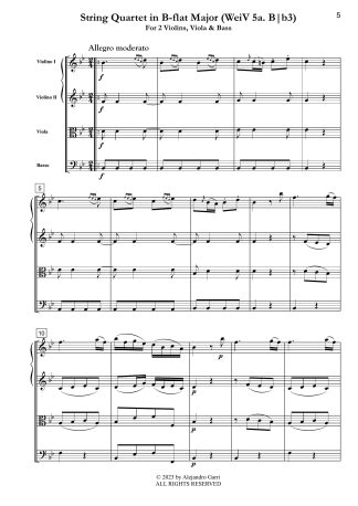 String Quartet in B-flat Major (Weiv 5a.B|b3)