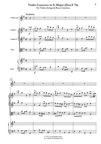 Violin Concerto in G Major (Dounias 76)