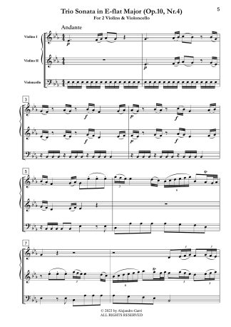 Trio Sonata in E-flat Major (Op.10, Nr.4)