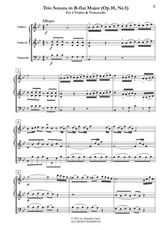 Trio Sonata in B-flat Major (Op.10, Nr.5)