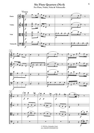 Six Flute Quartets (Nr.4)