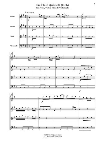 Six Flute Quartets (Nr.6)