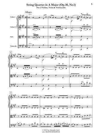 String Quartet in A Major (Op.30, Nr.1)