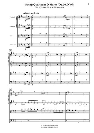 String Quartet in D Major (Op.30, Nr.6)