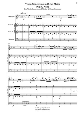 Violin Concertino in B-flat Major (Op.9, Nr.1)