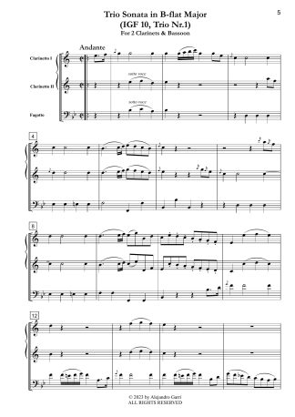 Trio Sonata in B-flat Major (IGF 10, Trio Nr.1)