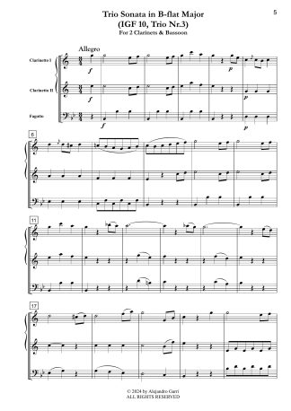 Trio in B-flat Major (IGF 10, Trio Nr.3)