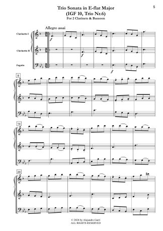 Trio in E-flat Major (IGF 10, Trio Nr.6)