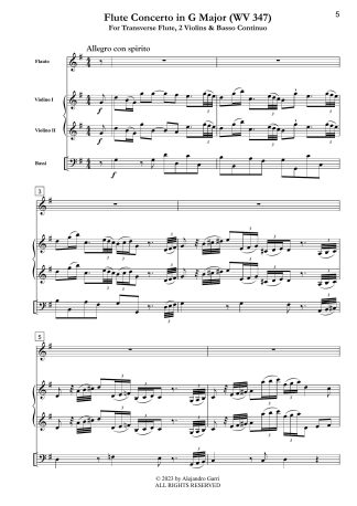 Flute Concerto in G Major (WV 347)