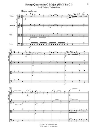 String Quartet in C Major (WeiV 5a. C1)