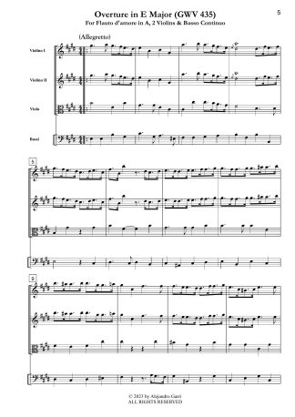 Sinfonia in E Major (GWV 435)