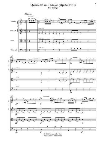 Quartetto in F Major (Op.22, Nr.1)