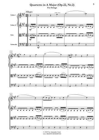 Quartetto in A Major (Op.22, Nr.2)