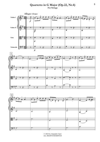 Quartetto in G Major (Op.22, Nr.4)