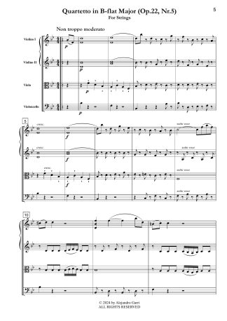 Quartetto in B-flat Major (Op.22, Nr.5)