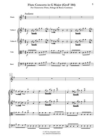 Flute Concerto in G Major (GroF 184)