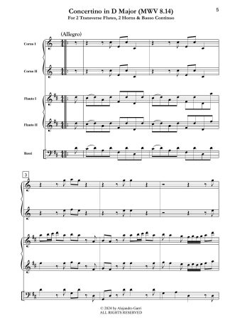 Concertino in D Major (MWV 8.14)