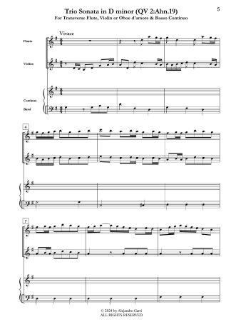 Trio Sonata in G Major (QV 2: Ahn.19)