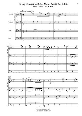 String Quartet in B-flat Major (Weiv 5a. B.b3)