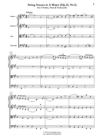 String Sonata in A Major (Op.21, Nr.1)