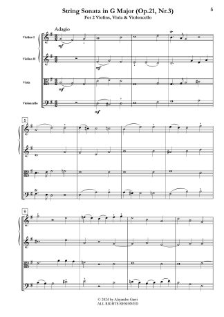 String Sonata in G Major (Op.21, Nr.3)