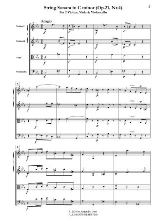 String Sonata in C minor (Op.21, Nr.4)