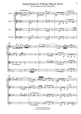 String Sonata in F Major (Op.21, Nr.5)