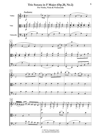 Trio Sonata in F Major (Op.20, Nr.2)