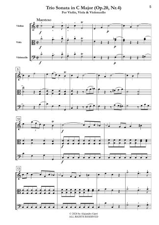 Trio Sonata in C Major (Op.20, Nr.4)