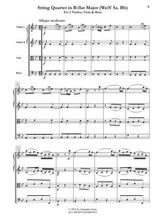String Quartet in B-flat Major (WeiV 5a. Bb)