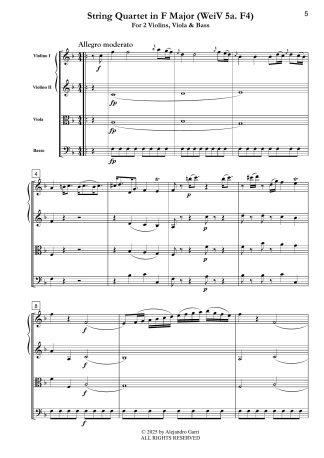 String Quartet in F Major (WeiV 5a. F4)