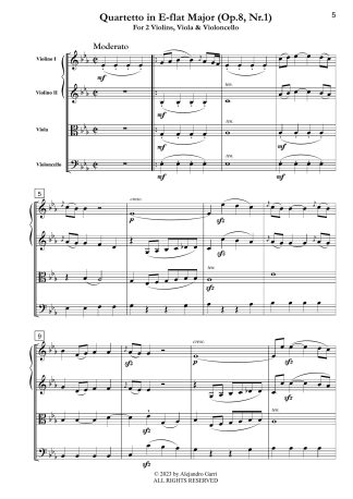 Quartetto in E-flat Major (Op.8, Nr.1)