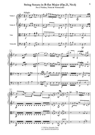 String Sonata in B-flat Major (Op.21, Nr.6)