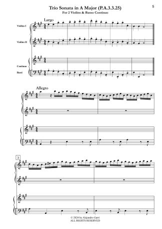 Trio Sonata in A Major (P.A.3.3.25)