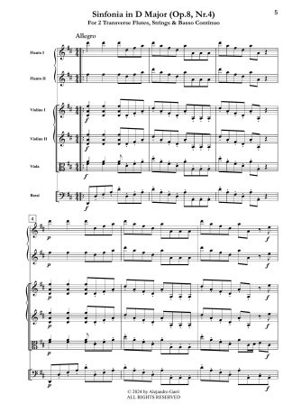 Sinfonia in D Major (Op.8, Nr.4 MISTAKEN NUMBER!!!)