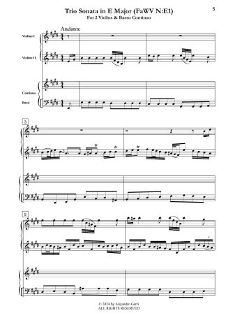 Trio Sonata in E Major (FaWV N:E1)