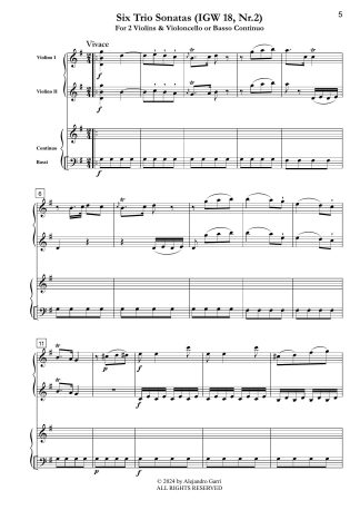 Trio Sonata in G Major (IGW 18, Nr.2)