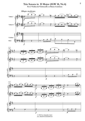 Trio Sonata in D Major (IGW 18, Nr.4)