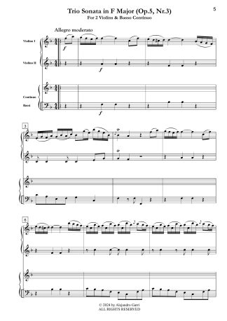 Trio Sonata in F Major (Op.5, Nr.3)