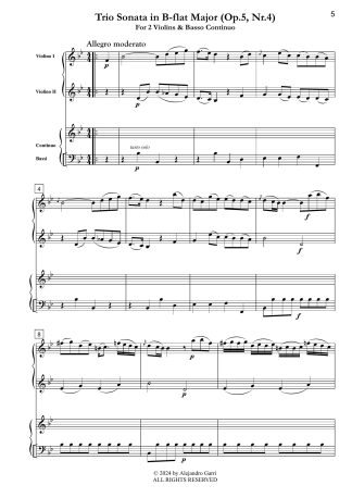 Trio Sonata in B-flat Major (Op.5, Nr.4)