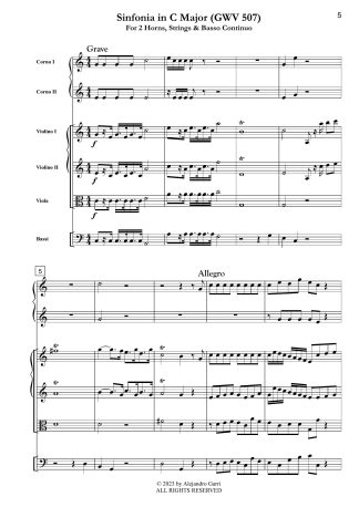 Sinfonia in C Major (GWV 507)