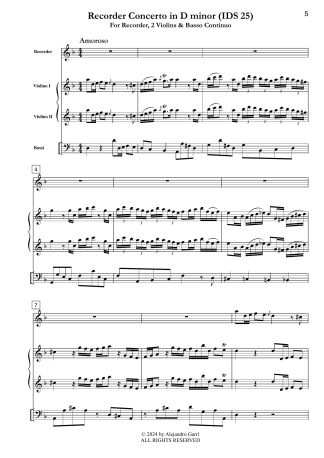 Recorder Concerto in D minor