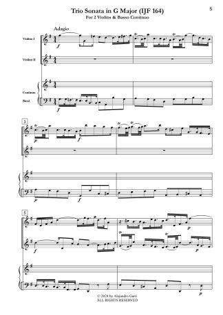 Trio Sonata in G Major (IJF 164)