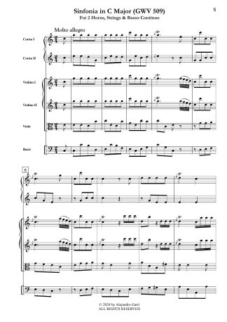 Sinfonia in C Major (GWV 509)
