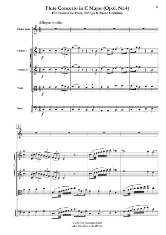 Flute Concerto in C Major (Op.6, Nr.4)
