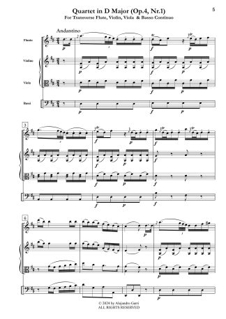Quartet in D Major (Op.4, Nr.1)