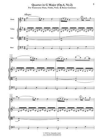Quartet in G Major (Op.4, Nr.2)