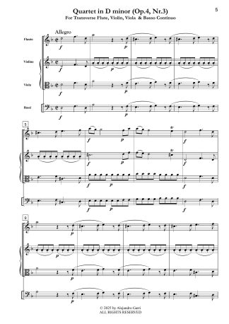 Quartet in D minor (Op.4, Nr.3)