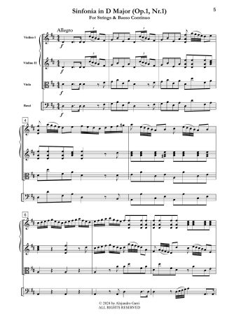 Sinfonia in D Major (Op.1, Nr.1)